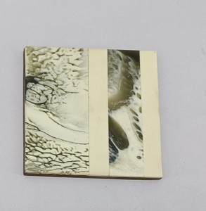 Handmade Resin & Wood Square <b>Coaster</b> | Abstract <b>Green</b> Ocean Marble <b>Coaster</b> for Tea & Coffee . - Product Image 3