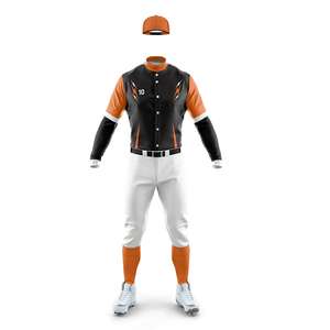 Uniforme de baseball en tissu doux au toucher, entièrement personnalisé, fabriqué par un bon fournisseur, service OEM - Product Image 1