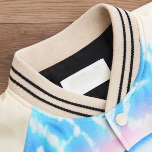 เสื้อแจ็กเก็ตเบสบอลชายเสื้อแจ็กเก็ตแบบซับลิเมชันแขนยาวพิมพ์โลโก้ - Product Image 5