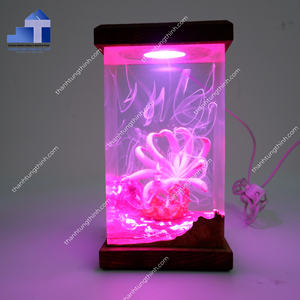 Vente chaude Lampe de table faite à la main Lampe en bois pour Crée une atmosphère chaleureuse Fabriqué au Vietnam - Product Image 3