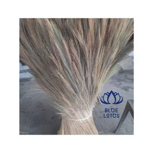 Soft Raw Grass broom/Choi dot Vietnam cheapest price/ Flower fiber sweeping foor broms