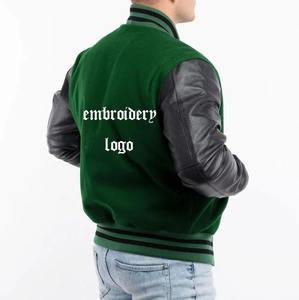 Veste pour homme Veste Letterman Varsity en laine de haute qualité pour homme Vente en gros Broderie personnalisée Plus Size Manches longues Respirant Hiver - Product Image 2