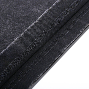 T-shirt surdimensionné 100% coton pour homme, poids lourd, vierge, lavé avec impression numérique graphique personnalisée, style vintage - Product Image 4