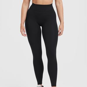 กางเกงเลกกิ้งไร้รอยต่อสำหรับผู้หญิงเลกกิ้งเล่นยิมเอวยางยืดดีไซน์ล่าสุด - Product Image 1