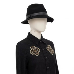 แผ่นปะติดปักลูกปัดทำมือ งานตกแต่งคุณภาพสูง ดีไซน์สวยงาม สำหรับงานฝีมือ DIY แฟชั่น เสื้อผ้า งานปัก - Product Image 4