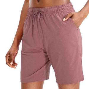 Pantalones cortos de gimnasio para mujer, sin costuras, de cintura alta, para entrenamiento de Yoga, Fitness, correr, ropa deportiva atlética, secado rápido, transpirable, ajustado - Product Image 1
