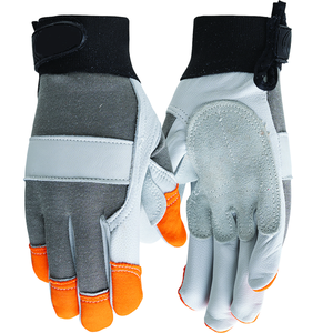 Gants de travail en cuir de vache grainé, gants de travail en cuir à pouce Keystone, gants de jardinage en cuir floral - Product Image 3