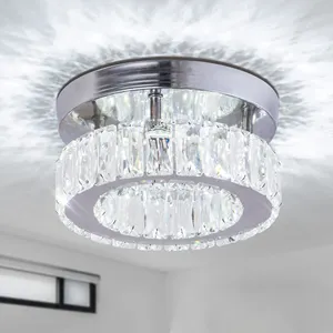 Chandeliers For Wedding Decor LED Small Chandeliers Flush Mount Ceiling Light Fixtures for Bedroom Hallway Foyer 6000K