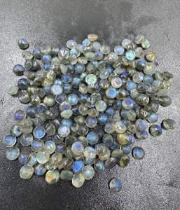 Haute qualité 8mm naturel bleu Flashy Labradorite à facettes forme ronde pierres précieuses en vrac pour la fabrication de bijoux pierres précieuses en gros - Product Image 1