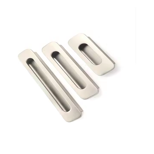 Tirador de armario de cocina de estilo minimalista, tirador oculto de plata cepillada, tirador de cajón de almacenamiento Almirah para despensa - Product Image 1