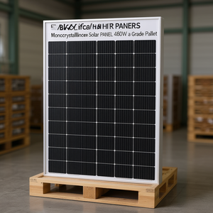Panneau solaire monocristallin HJT bifacial noir 460W de qualité A sur palette - Product Image 3