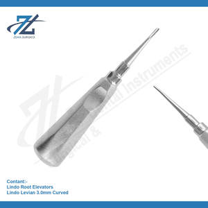 Lindo Levien Elevador 4mm Elevador de raíz Alemán Elevadores de extracción dental de acero inoxidable de alta calidad Fabricante Pakistán - Product Image 2