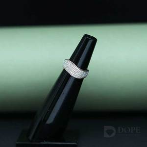 แหวนเพชรโมอิสสไตล์ฮิปฮอปสำหรับสุภาพบุรุษดีไซน์สุดอลังการ14kt สีทองสวยงามไม่เหมือนใครสำหรับทุกที่ - Product Image 1