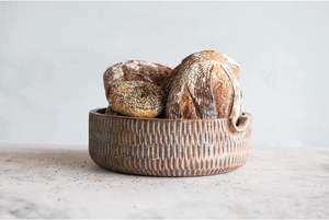 ชามไม้มะม่วงแกะสลักด้วยมือ พร้อมฝาปิด แต่ละชิ้นจะใช้เป็นถาดเสิร์ฟสลัด ถาดเสิร์ฟไม้มะม่วงและไม้กระถิน - Product Image 4