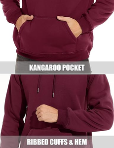 Sweat à capuche personnalisé pour homme, en mélange polyester/coton écologique, coupe classique, imprimé en relief, qualité supérieure - Product Image 2
