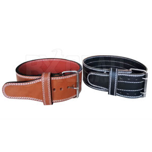 Ceinture de levage de puissance en cuir véritable Ceinture de puissance de musculation d'haltérophilie robuste - Product Image 4