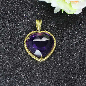 จี้พลอยอเมทิสต์ลวดห่อด้วยลวดอัญมณีหลวมหรูหราสำหรับทำเครื่องประดับ - Product Image 5