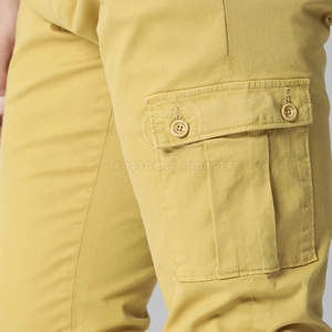 Pantalones cargo de lona de cintura media para hombre al mejor precio, ropa de calle ligera de algodón 100%, nuevo diseño para adultos, servicio OEM disponible - Product Image 6