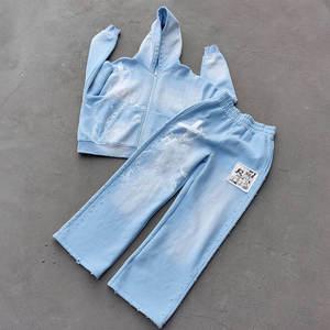 Fabricante Mayorista de Chándales con Lavado Desteñido al Sol, Diseño Personalizado con Impresión Serigráfica, Bordados y Detalles de Pedrería. - Product Image 4