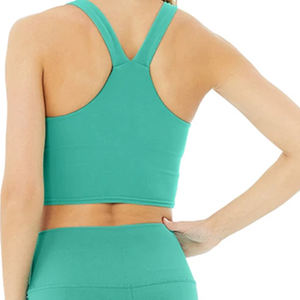 2024 Logo personnalisé Fitness vêtements femmes 2 pièces Yoga ensembles Gym vêtements actifs entraînement dames Legging et soutien-gorge ensemble - Product Image 6