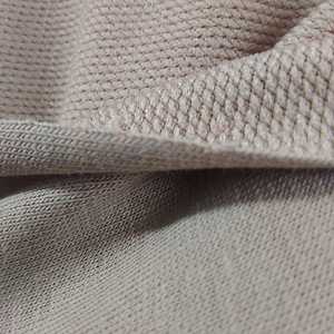 Factory Wholesale Coffee-Colored Knitted Terry Fabric 75% Cotton 20% Polyester 5% Spandex Plain Dyed Apparel Clothing Costumes - Product Image 4