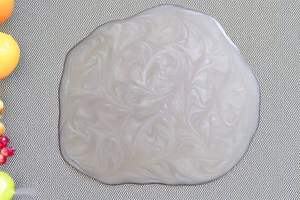 Support à gâteau en résine écologique et élégant, antiadhésif, avec plateau de service à couteau amovible, fait à la main, peint à la main, couleur personnalisée, artisanat - Product Image 4