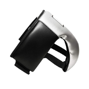 Custom Silver <b>Black</b> Groin Guard for Boxing MMA Martial Arts Protective <b>Cup</b> with Logo Adjustable Elastic Waistband Men Training - Product Image 3