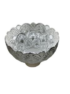 Latest Serving <b>Bowl</b> With Resin Base for Kitchenware Hotel Restaurant Fruit Serving <b>Bowl</b> <b>Silver</b> Finished Round Shape Dinner <b>Bowls</b> - Product Image 3