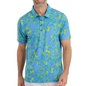 เสื้อโปโลพิมพ์ลายซับลิเมชันสำหรับผู้ชายเสื้อยูนิฟอร์มกอล์ฟเสื้อโพลีเอสเตอร์สำหรับทีมกีฬา - Product Image 1