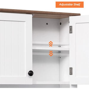 Gabinetes de Pared de Madera con Acabado Blanco Shaker para Muebles de Baño - Product Image 5