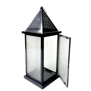 Portavelas de Metal de hierro de estilo marroquí con vidrio de cascada durante todo el año decoración del jardín del hogar USO DE Navidad elegante linterna y tarro - Product Image 3