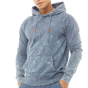 Survêtement d'hiver léger et personnalisable pour hommes, avec capuche, en coton 100% respirant, effet délavé, idéal pour les loisirs et l'activité physique. - Product Image 6