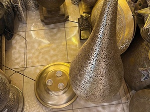 Lampadaire en laiton, lampe sur pied, lampe de table, lampe de chevet, lampe de bureau, Boho Home Decor, BY KSN - Product Image 4