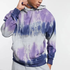 Sweat-shirts tie-dye pour hommes sur mesure OEM, matériaux de haute qualité avec couleurs, tailles et logo personnalisés, sweat-shirt élégant pour hommes - Product Image 2