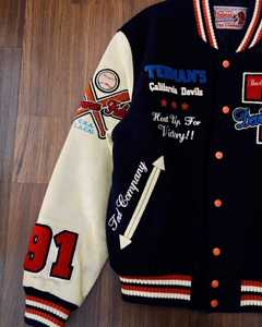 Custom Greek Sorority Varsity <b>Jacket</b> Embroidered Letterman Baseball Coat College Style Wool Leather Sleeve Bomber <b>Jacket</b> - Product Image 4