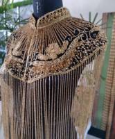 Vente en gros – Nouvelle collection : Robe courte grande taille pour femme, élégante et glamour, sans manches, ornée de paillettes et de perles, idéale pour l'hiver, l'automne et le printemps.