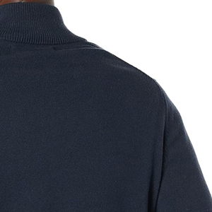 New Autumn Winter <b>Fleece</b> Stand Collar Half Zipper Embroidered Quick Dry Men's Casual Solid Color Pullover Sweatshirt - Product Image 4