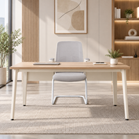 Chaise de visiteur de bureau moderne en maille, chaise de conférence avec coussin confortable et base cantilever stable pour salle de réunion
