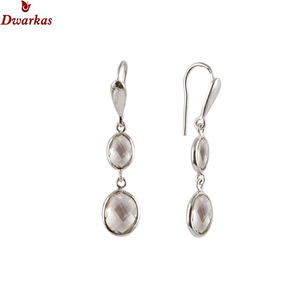 Pendiente de Plata de Ley 925 con piedras preciosas de Topacio azul natural hecho a mano indio para joyería de mujer - Product Image 6