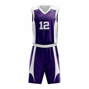 Tenue de basketball en polyester respirant et écologique, kit de maillot de basketball personnalisé en gros, léger, pour hommes et femmes, adulte, séchage rapide - Product Image 1