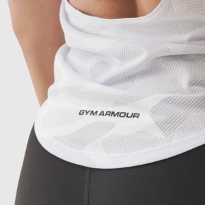 Camiseta Deportiva Casual GA, Blanca, Transpirable, de Algodón, Talla XS, Corta, Sexy, con Logotipo y Estampado de Dibujos Animados, para Verano - Product Image 6