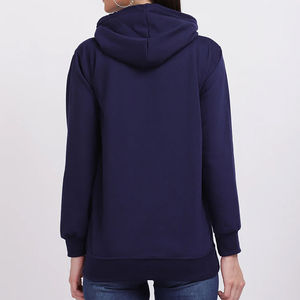 Heavyweight Pullover <b>Hoodies</b> <b>for</b> Women 100% Cotton Fur Inside Warm Winter Clothing Custom Brand Logo Print OEM Manufacturer - Product Image 2