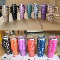 Vasos Térmicos de Acero Inoxidable de 30oz, 20oz y 40oz, Termos de Doble Pared con Aislamiento al Vacío, Mantienen las Bebidas Frías, Vasos de Viaje, Tazas para Vino, Vasos con Purpurina