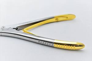 Nouveau A + Premium Quality TC Pin & Wire Cutter Taille 24cm Pince Courbe Double Action Plaqué Or Instruments Orthopédiques - Product Image 6