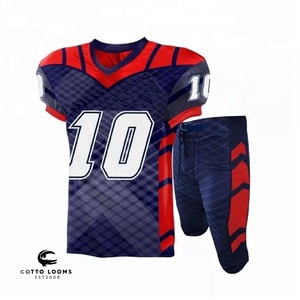 Equipo personalizado OEM camiseta de fútbol americano y uniforme de impresión sublimada nombre y número personalizados - Product Image 2