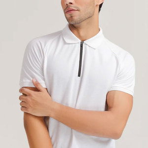 Premium Quality Cotton Made Quarter <b>Zip</b> <b>Polo</b> T Shirt New Arrival Half Sleeve Quarter <b>Zip</b> <b>Polo</b> T Shirt - Product Image 4