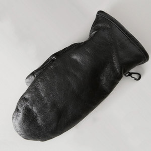 Mitaines en cuir de style vintage avec couche d'isolation douce conçues pour les voyages d'hiver en plein air et les trajets quotidiens - Product Image 4