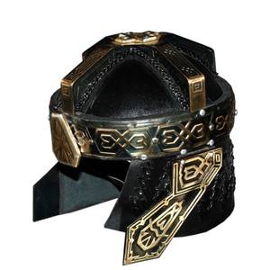 Casco Vikingo Artesanal Listo para la Batalla con Botón de Presión para Armadura de Batalla, Acero 18G y Cota de Malla, Casco Nórdico OEM - Product Image 2