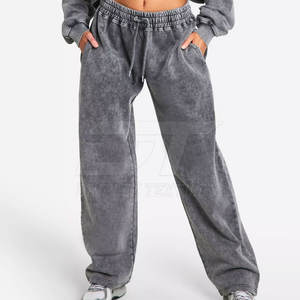 เสื้อวอร์มผ้าฝ้ายพิมพ์ลายกรดแขนยาวสำหรับผู้หญิงเสื้อซักพิมพ์โลโก้ได้ตามต้องการ - Product Image 4