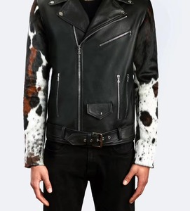 Veste en cuir de vachette véritable Veste en cuir de vachette de qualité supérieure en cuir de vachette respirant fait à la main Veste d'hiver personnalisée en cuir de vachette cheveux naturels - Product Image 6